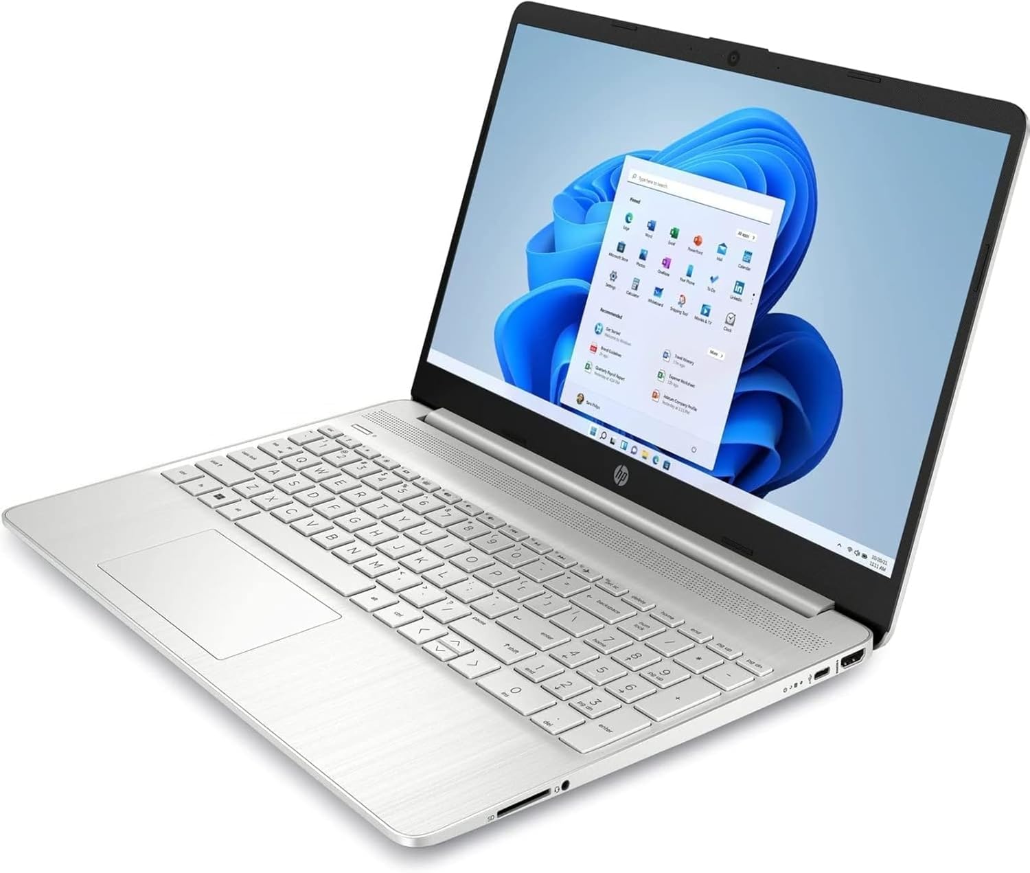 HP 15-DY200 Laptop | 15" 1366x768 HD | Core i5-1135G7-256GB SSD Hard Drive - 8GB RAM | 4 cores @ 4.2 GHz Win 10 Home Silver-6