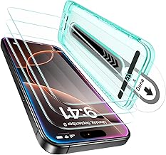 ESR 3 Pack for iPhone 16 Pro Max Screen Protector, [9H Hardness] [Military Grade Shatterproof] Tempered Glass Film with Flawless Fit Tray, HD Clear, Scratch Resistant