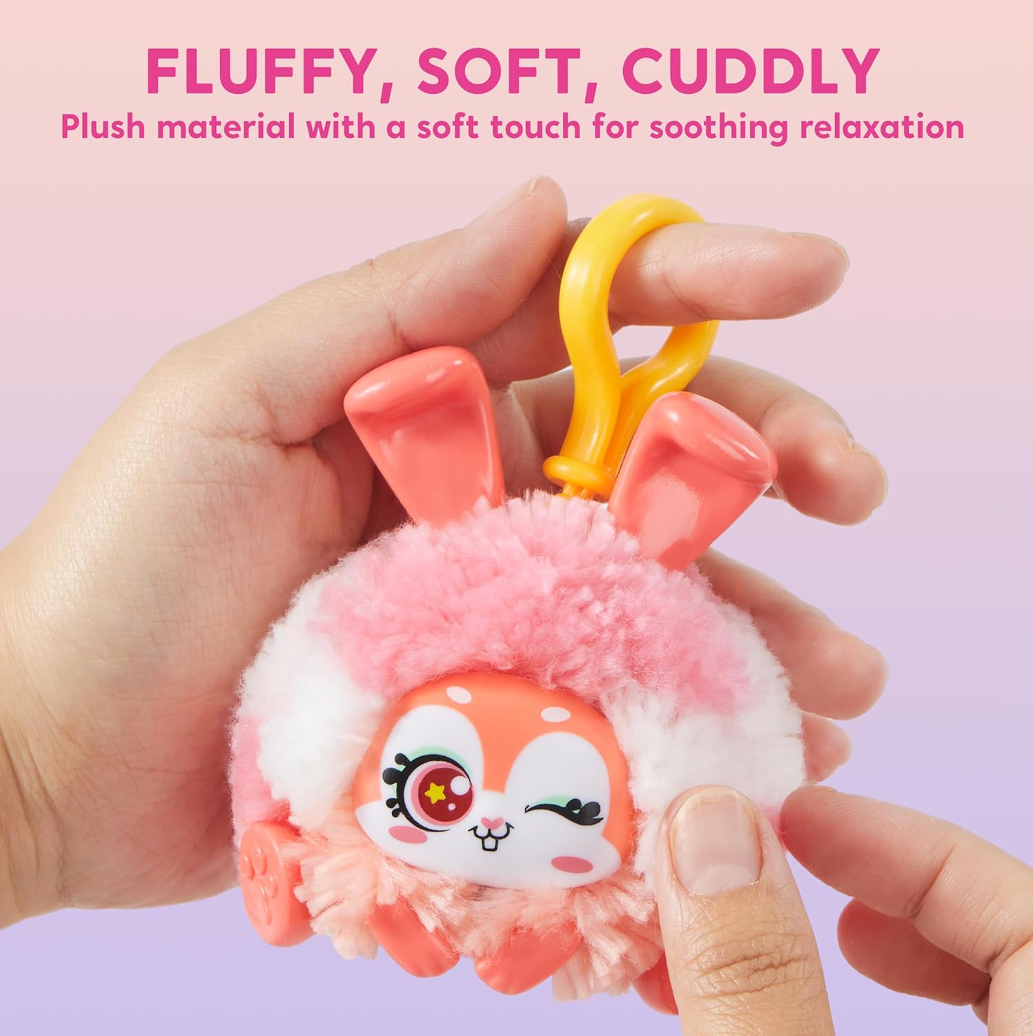 Klever Kits DIY Plush Keychain Making Craft, DIY Arts & Craft Set with 3 Models, Create Your Own Stuffed Keychain for Boys and Girls Ages 6 7 8 9-3