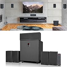 Rockville HTS820 1500W 5.1 Channel Home Theater System with 8" Subwoofer, Bluetooth, USB, Includes Remote and Speaker Mounts - Perfect for Movies, Music, Karaoke