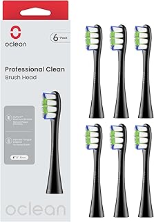 Oclean Professional Toothbrush Heads Refill Black 6 Packs