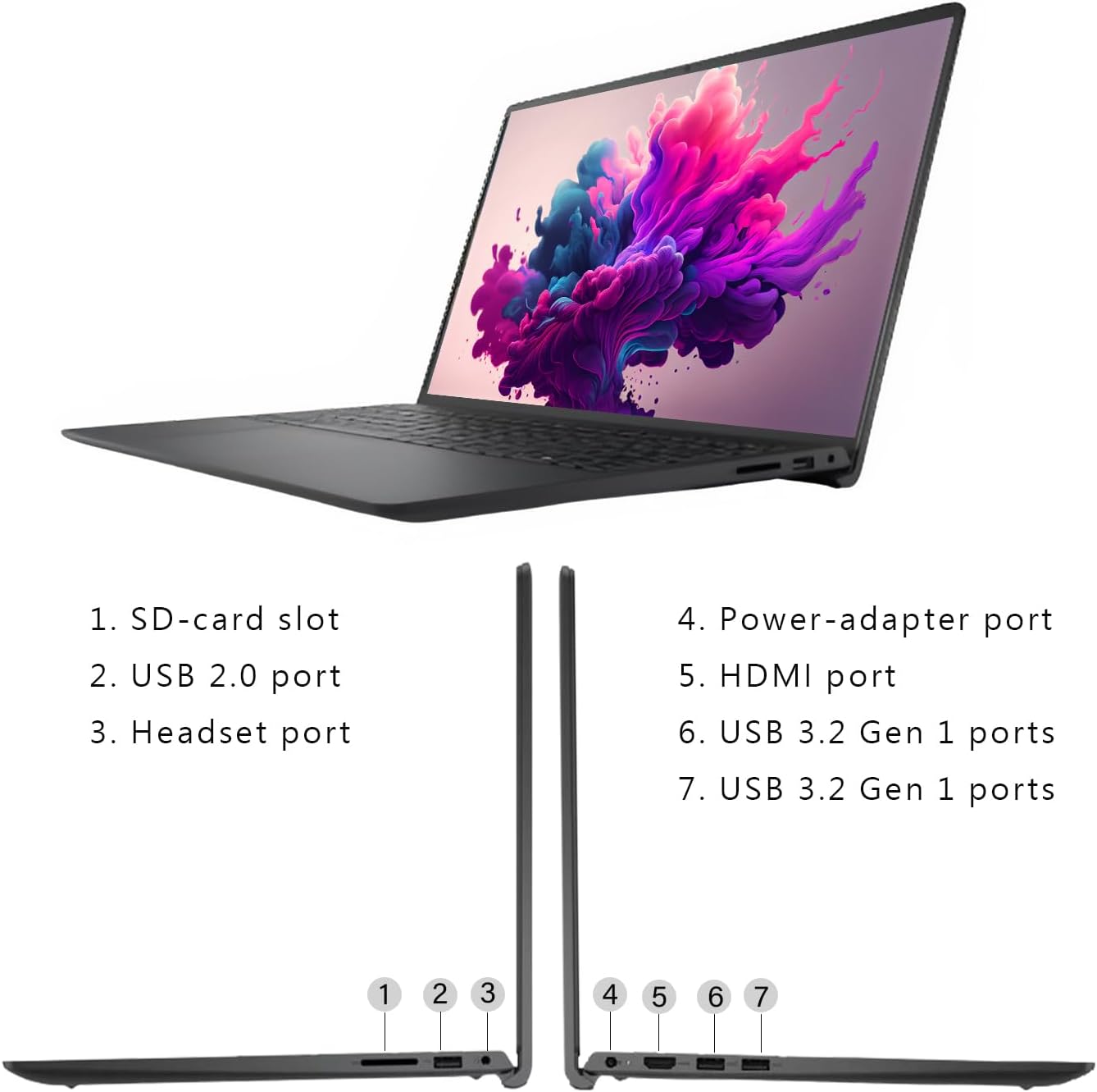 Dell Newest Inspiron 15.6'' Everyday Laptop, Intel Dual-Core Processor, HD Anti-Glare Display, SD-Card Reader, Wi-Fi & Bluetooth, HDMI, Webcam, WOWPC Bundle (Windows 11 Home, 16GB RAM | 1TBSSD)-3