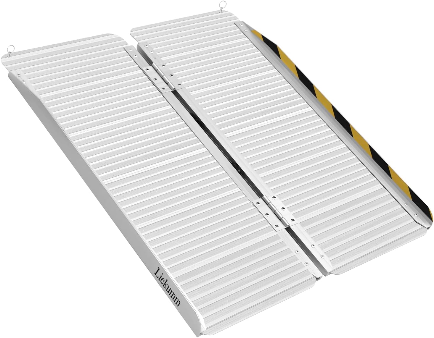 LIEKUMM Portable Wheelchair Ramp, 3FT Wheelchair Ramp, Aluminum Folding Ramp, 600LBS Capacity, Door Threshold Wheelchair Ramp, Threshold Ramp for Wheelchairs, Home, Stairs, Doorways and Steps-0