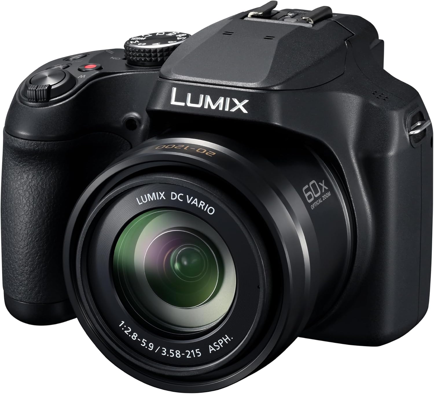 Panasonic LUMIX FZ80D Compact Camera with 20-1200mm Zoom Lens, Point and Shoot Digital Camera with 4K Video/Photo Recording and Power Optical Image Stabilizer - DC-FZ80D-1