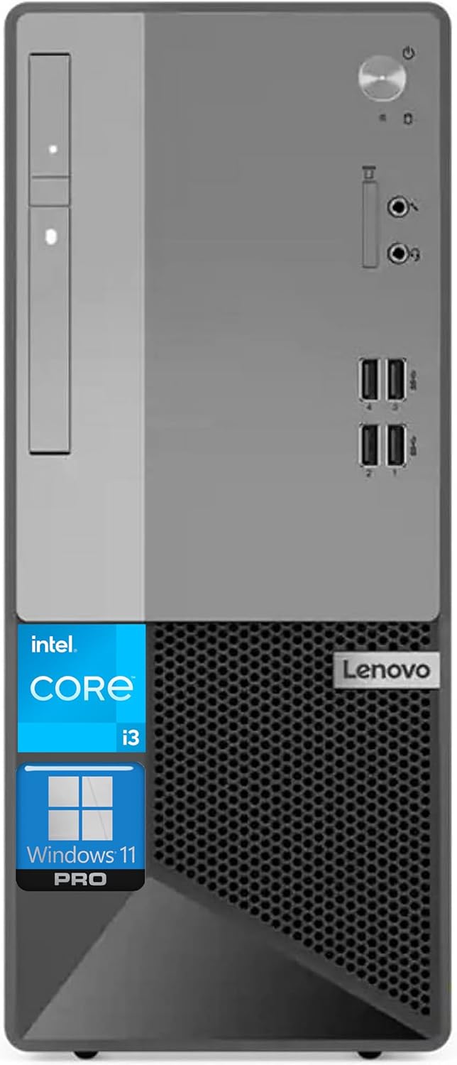 Lenovo V50t Gen 2 Business Desktop Computer, Intel 4-Core Processor(Up to 4.3Ghz), 16GB RAM, 512GB PCIe SSD, 4K 3-Monitor Support, DisplayPort, HDMI, VGA, DVD-RW, Wi-Fi, Bluetooth, Windows 11 Pro-0