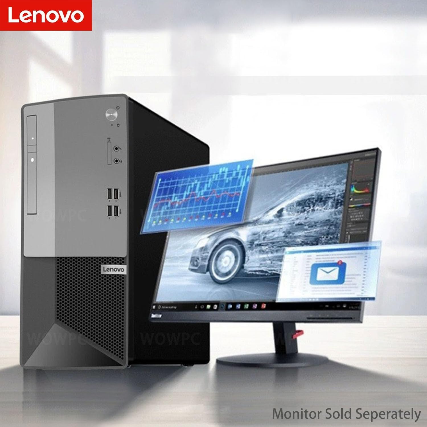 Lenovo V50t Gen 2 Business Desktop Computer, Intel 4-Core Processor(Up to 4.3Ghz), 16GB RAM, 512GB PCIe SSD, 4K 3-Monitor Support, DisplayPort, HDMI, VGA, DVD-RW, Wi-Fi, Bluetooth, Windows 11 Pro-6