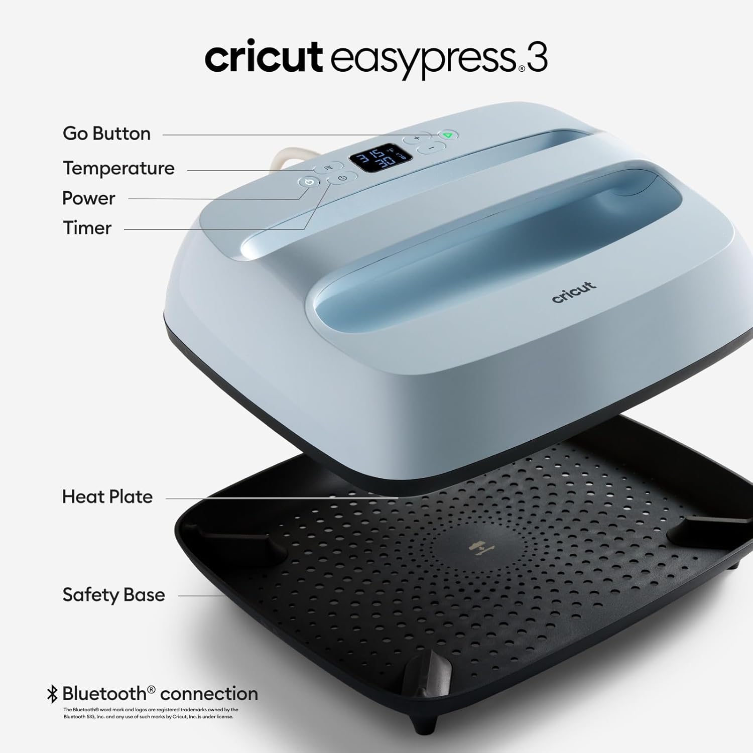 Cricut EasyPress 3 Heat Press Machine (12 "x 10") with Heat Press Mat (16" x 20")-1