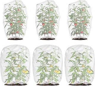 6 Pack Blueberry Bush Netting Cover - Plant Netting for Garden - 2 Size Tomato Netting for Blueberry Bushes Tomato Vegetables Fruits Trees - Great for Plant Growth - Easy to use