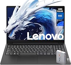 Lenovo Newest V15 Essential Laptop | 16GB RAM | 1TB SSD | 15.6" FHD (1920 x 1080) Display | Intel Quad-core Processor | Ethernet RJ-45 | Windows 11 Pro | WOWPC 500GB External HDD