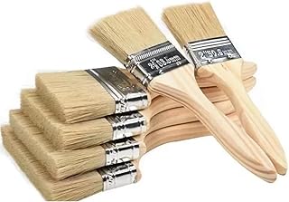 Paint Brush Set 5 Piece Paint Brushs for All Latex and Oil Paints & Stains for Walls Furniture Interior & Exterior Use