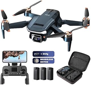 Super Enduring Brushless Motor Drone with 84 Mins Super Long Flight Time, Drone with 4K HD Camera for Beginners, CHUBORY A77 WiFi FPV Quadcopter, Follow Me, Auto Hover, Carrying Case, 3 Batteries