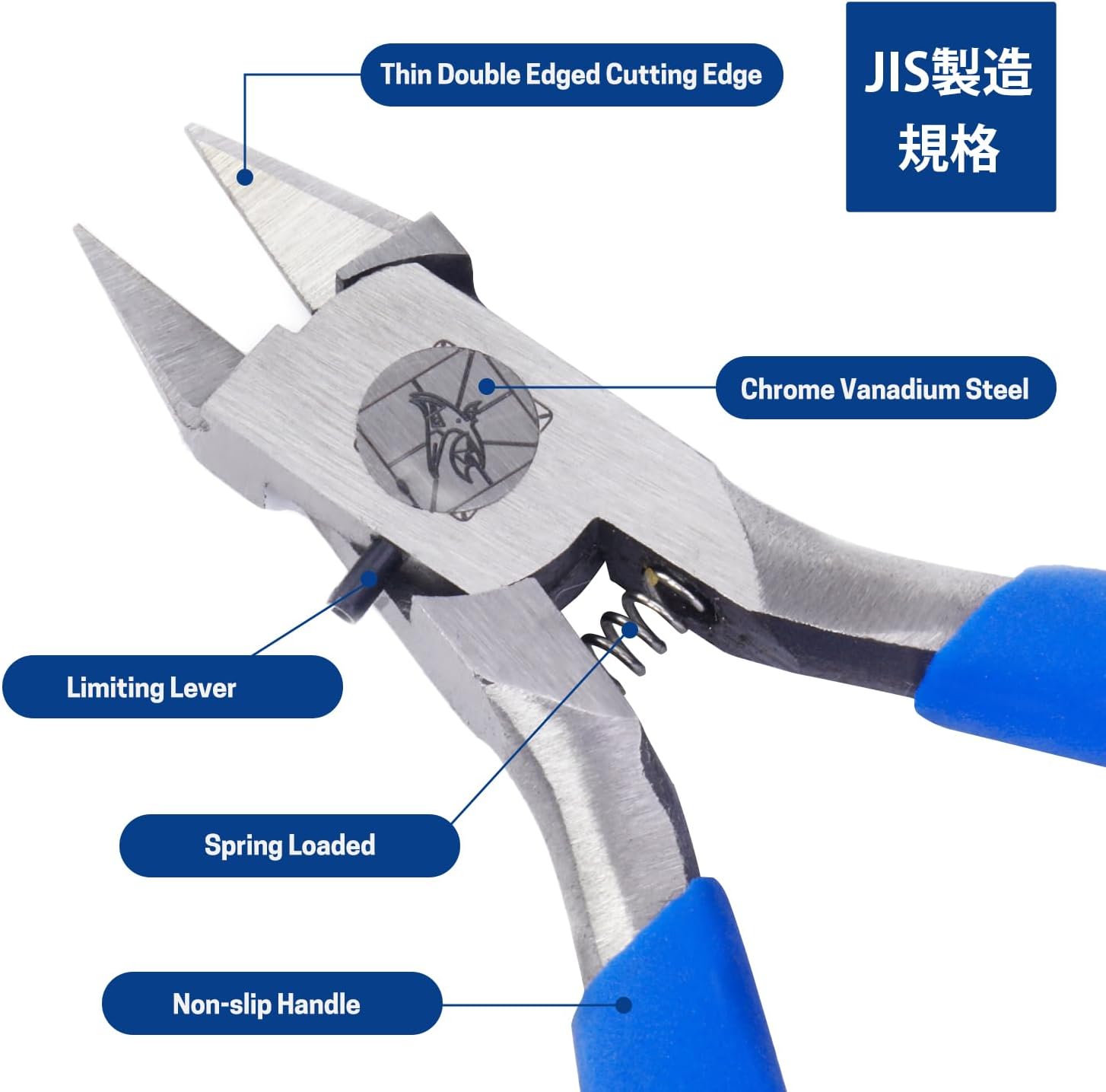 4.7 INCH Premium Model Nippers, Gundam Model Tool Hobby Clippers with Ultra-thin Double Blades, Sprue Cutters for Plastic Models Gunpla Building Repairing and Fixing-2