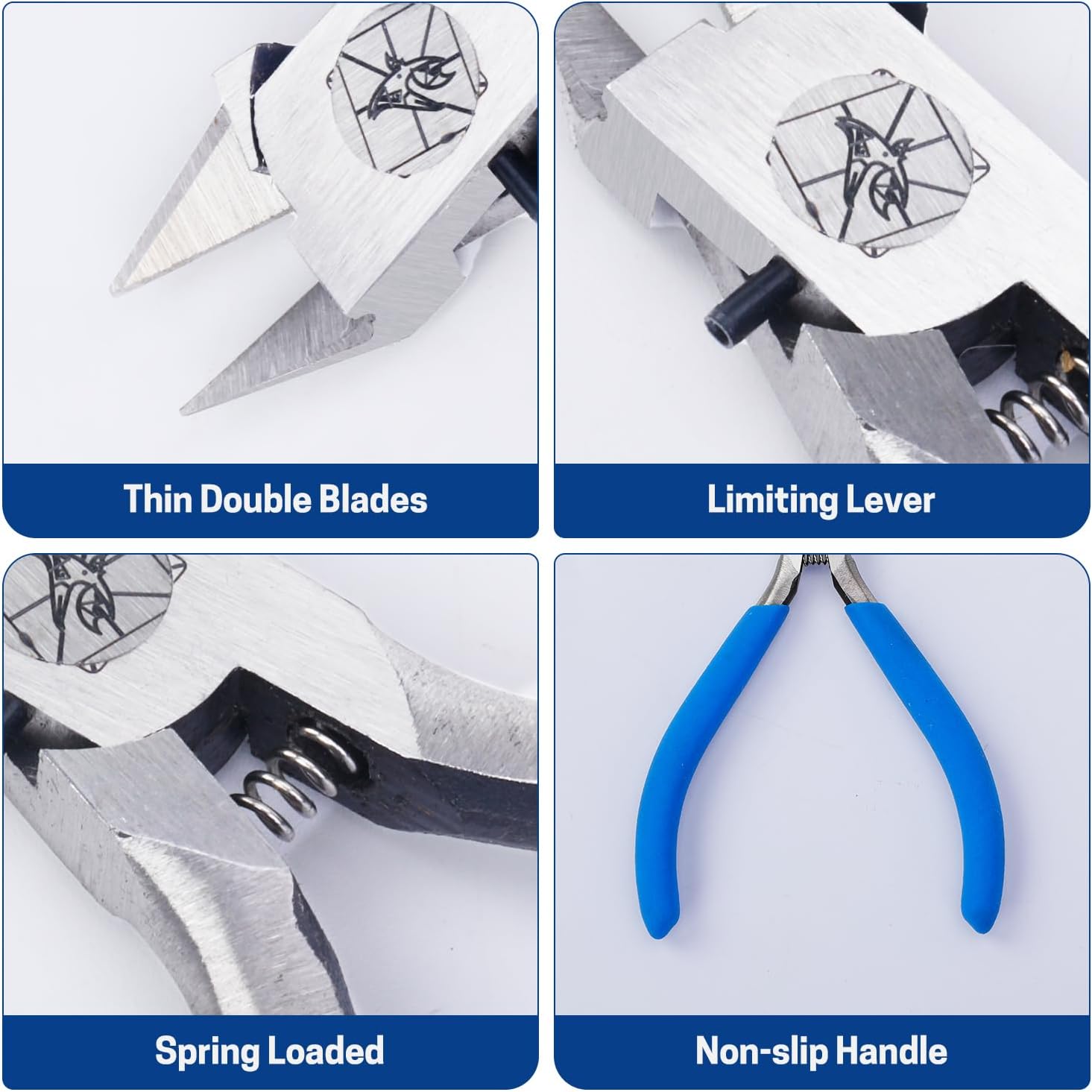 4.7 INCH Premium Model Nippers, Gundam Model Tool Hobby Clippers with Ultra-thin Double Blades, Sprue Cutters for Plastic Models Gunpla Building Repairing and Fixing-4