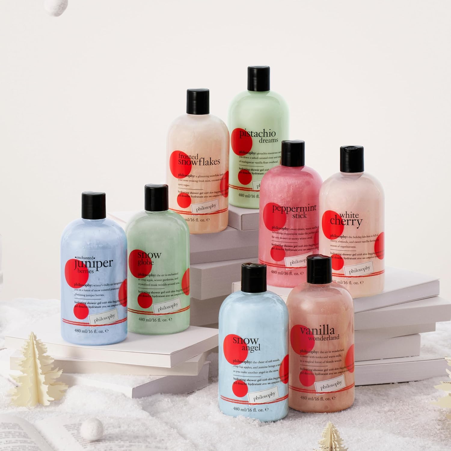 philosophy holiday 3-in-1 shampoo, shower gel & bubble bath - luxurious rich & lathering formula - skin is left soft & moisturized - hair is left clean & conditioned-5