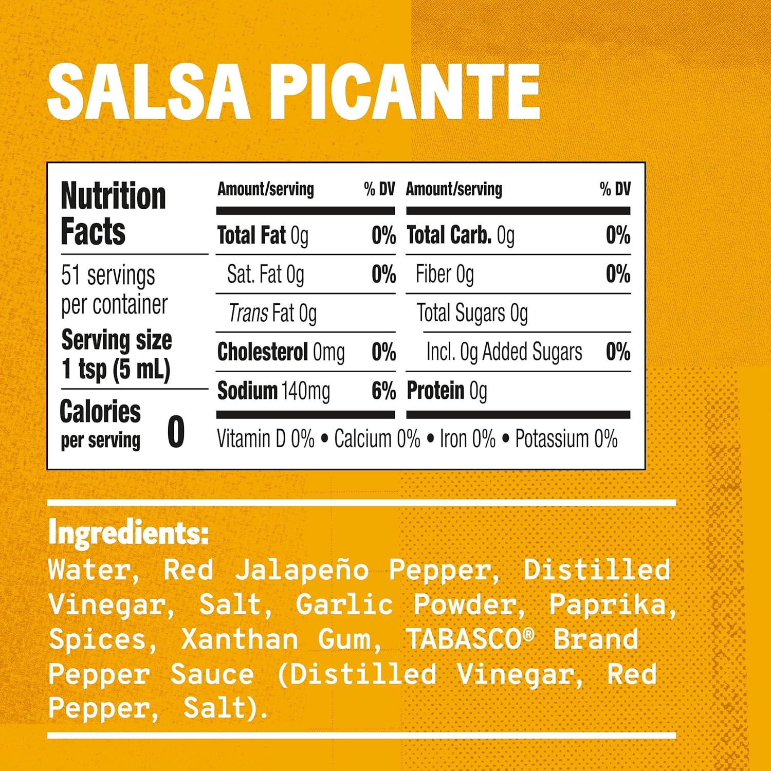 TABASCO® Brand Salsa Picante, Vibrant & Mild Hot Sauce, Easy-to-Squeeze Bottle, Thicker Mexican Style with Authentic Peppers, Garlic & Spices, Great on Tacos & More, 8.6 Fl Oz (Pack of 1)-6