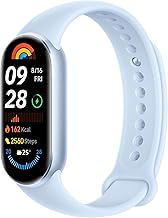 Xiaomi Smart Band 9 Global Version (2024) 1.62" Amoled Display | 233 mAh Battery | up to 21 Days of Battery Life | Over 150 Workout Modes | BT 5.4 | 50M Water Resistant -Arctic Blue