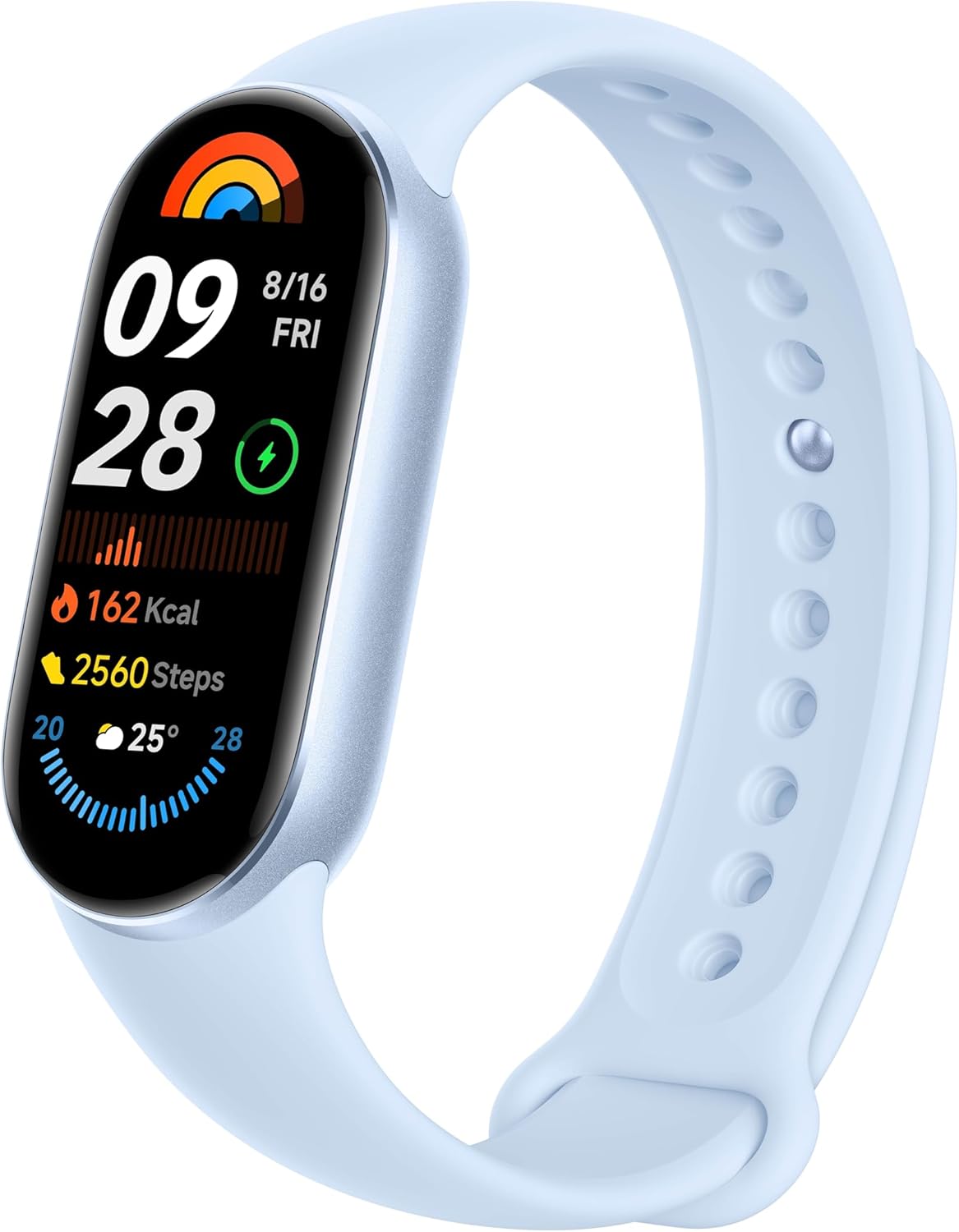 Xiaomi Smart Band 9 Global Version (2024) 1.62" Amoled Display | 233 mAh Battery | up to 21 Days of Battery Life | Over 150 Workout Modes | BT 5.4 | 50M Water Resistant -Arctic Blue-3