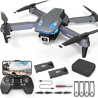 Wipkviey Drone with Camera - Drones for Adults 1080P HD RC quadcopter, With WiFi Video, Altitude Hold, Gesture Selfy, Headless Mode, 3D Flip, One Key Take Off/Landing for Beginners - T28