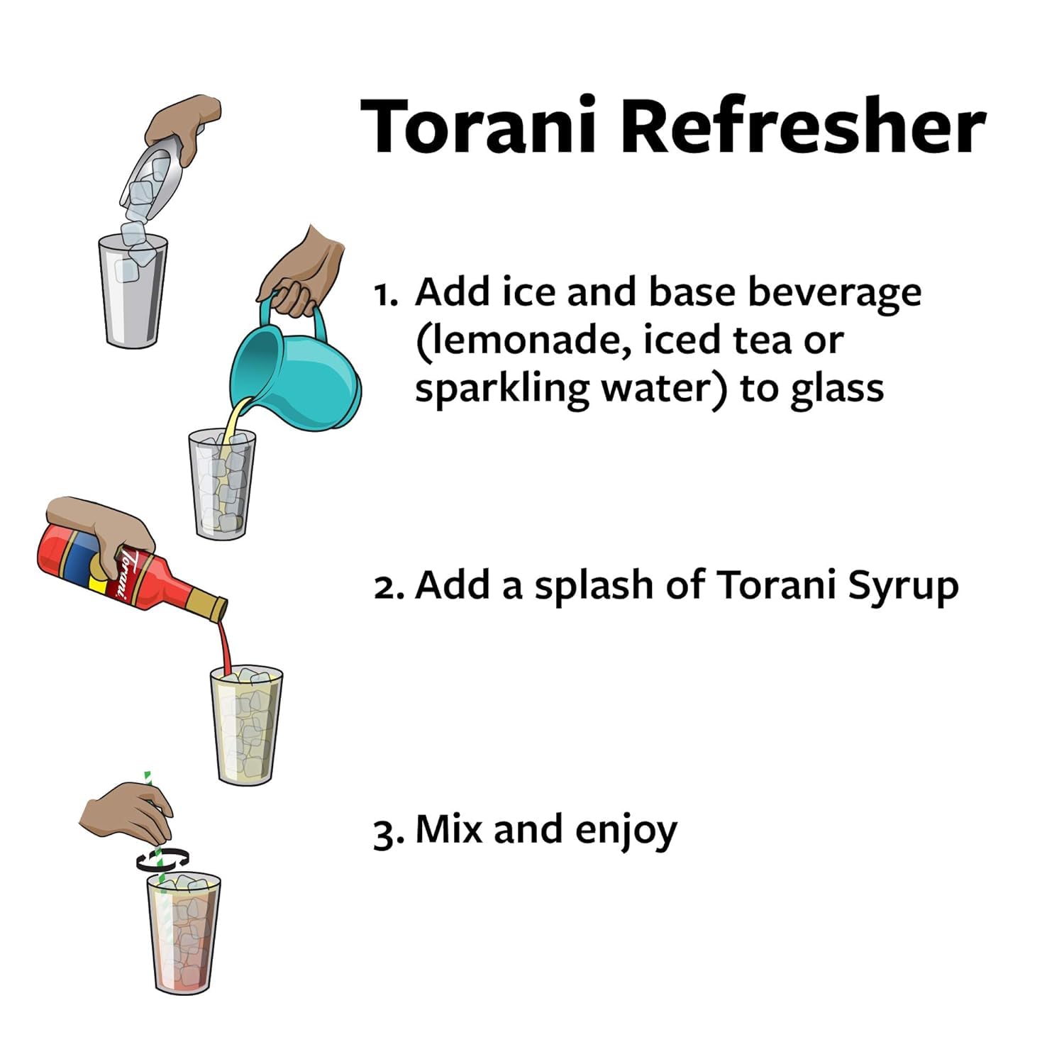 Torani Syrup Variety Packs, Soda Shop, 25.4 fl oz Bottle (Pack of 4)-3