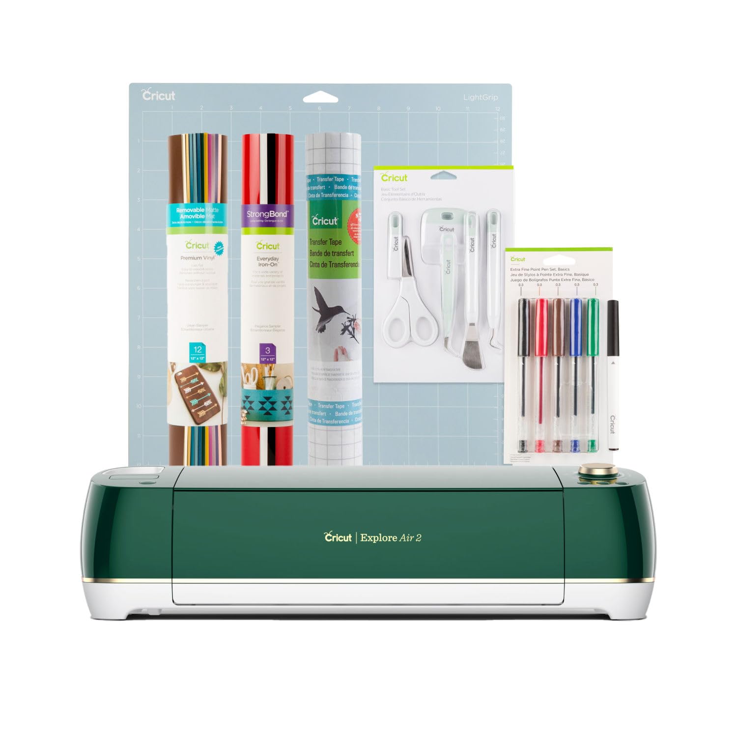 Cricut Explore Air 2 Cutting Machine (Emerald) | Ultimate Starter Kit-0