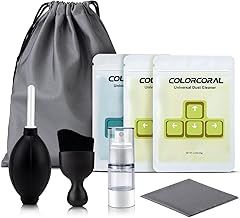 COLORCORAL Laptop Cleaning Kit Keyboard Cleaner Electronic Device Clean Tool with 3pack Cleaning Gel, Computer Tech Cleaning Brush Electronic Screen Cleaner for PC, Tablet, Phone, Macbook, Earbud, Car