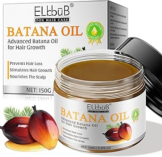 ELBBUB Raw Batana Oil for Hair Growth and Repair -100% Pure, Unrefined Oil from Honduran Rainforests Prevent Hair Loss and Enhances Hair Thickness in Men & Women