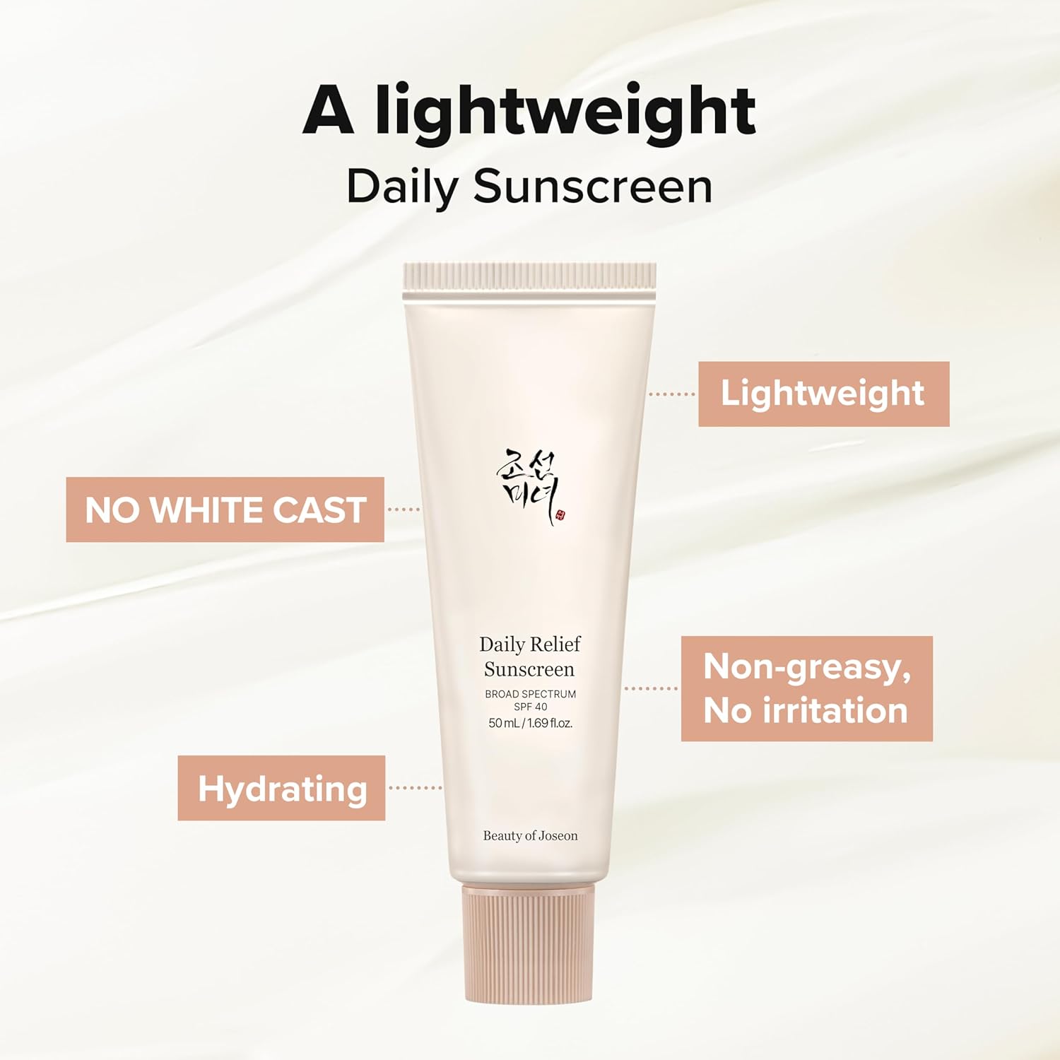 Beauty of Joseon Daily Relief Sunscreen for face Sun moisturizing with Broad Spectrum SPF 40 Korean sunscreen skincare 50ml, 1.69 fl.oz-6