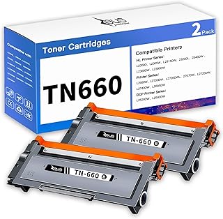 Compatible Toner Cartridge Replacement for Brother TN660 TN630 High Yield to use with HL-L2300D HL-L2380DW HL-L2320D DCP-L2540DW HL-L2340DW HL-L2360DW Printer (2 Pack)