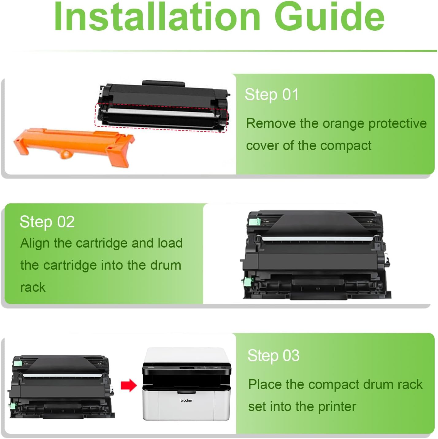 Compatible Toner Cartridge Replacement for Brother TN660 TN630 High Yield to use with HL-L2300D HL-L2380DW HL-L2320D DCP-L2540DW HL-L2340DW HL-L2360DW Printer (2 Pack)-4