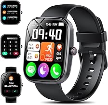 Smart Watch for Men/Women with Call/Text Reminder, 1.91" HD Touch Screen Fitness Watch with 113+ Sport Mode, Activity Tracker Heart Rate/Sleep/Spo2/Steps/Calories Monitor, Smartwatch for Android iOS