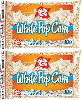 Generic Jolly Time White Popcorn Kernels - White Popcorn Kernels For Popping - (32 oz - Pack Of 2) Jolly Time Popcorn Kernels - Jolly Time Blast O Butter Popcorn - (4 Lb In Total).