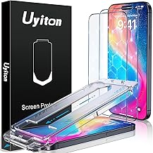 Uyiton UnBreak-Glass for iPhone 15 Pro Max Screen Protector, [Easy Fit] Full Coverage Case Friendly Scratch Resistance Bubble-Free 9H Tempered Glass Screen Protector 15 Pro Max(6.7''), 2 Pack