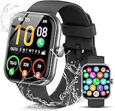 Smart Watch for Men Women, 1.96" Fitness Tracker Running Watch (Answer/Make Call), IP68 Waterproof, Pedometer, Sleep/Step/Activity/Heart Rate Monitor, 110+ Sport Modes Smartwatch for Adroid iOS Phone