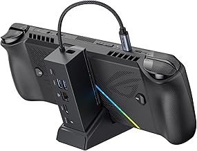 JSAUX Docking Station for ROG Ally X/ROG Ally/Steam Deck/Legion Go, 6-in-1 ROG Ally X Dock with HDMI 4K@120Hz, Gigabit Ethernet, Dual USB-A 3.2 Gen 1, USB-C 3.2 Gen 1 and PD 100W Charging - HB0609