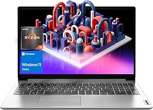 Lenovo IdeaPad 1 Daily Traditional Laptop, 15.6" FHD Screen, AMD Ryzen 5 5500U (Beats i7-1185G7), 16GB RAM, 1TB SSD, Wi-Fi 6, Bluetooth, Windows 11 Home, Cloud Grey