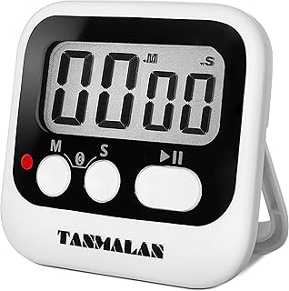 Easy to USE, Digital Timer Kitchen Timer, Magnetic Timer,Tanmalan(Black,1 Pack)