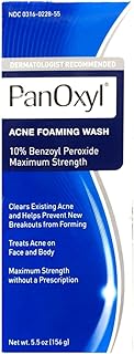 PanOxyl 10% Acne Foaming Wash 5.5 Ounce (Pack of 1)