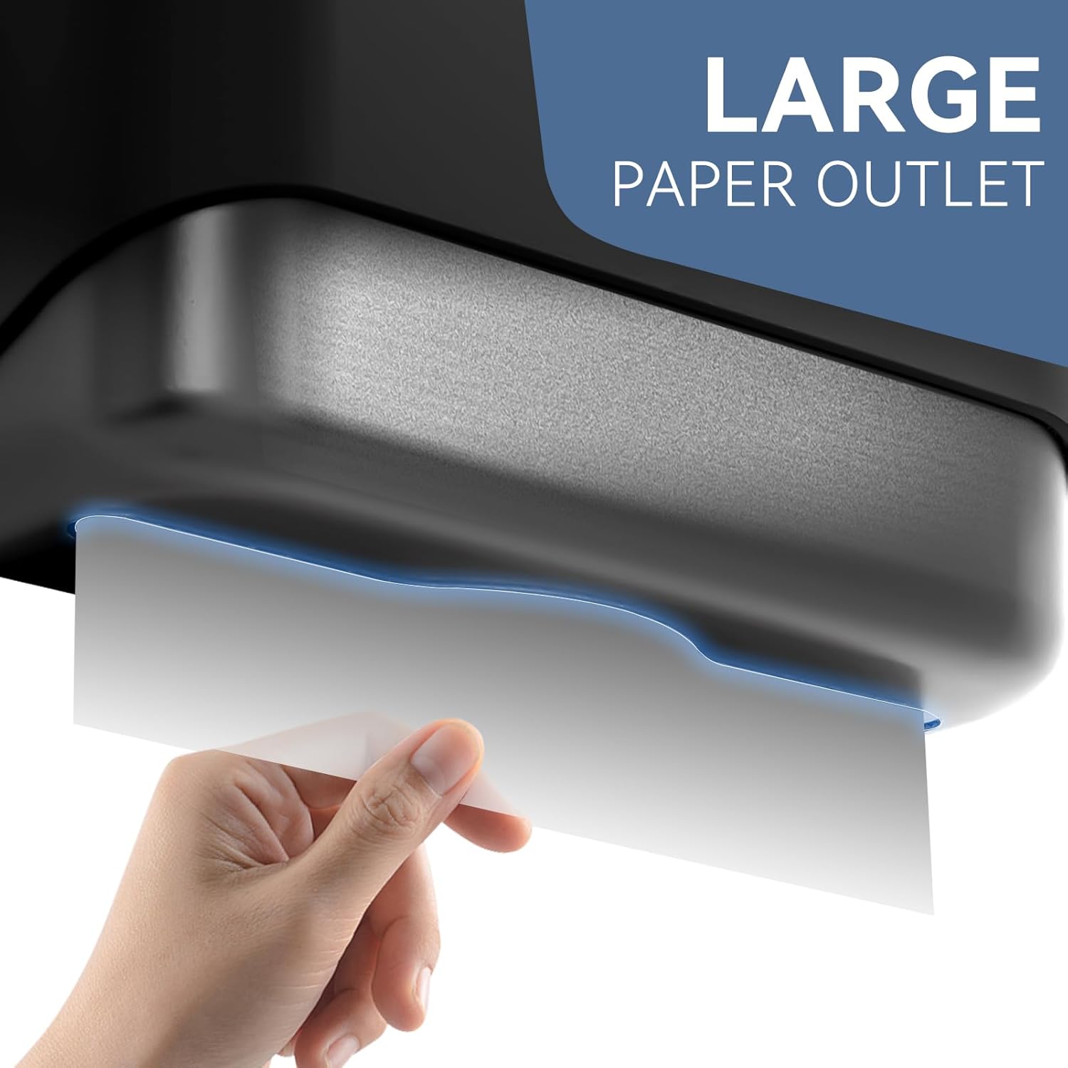 Paper Towel Dispenser Wall Mount Adhesive Multifold Trifold c-Fold Folded Commercial Paper Hand Towel Dispenser for Bathroom 10.8" L x 3.5" W x 8" H-5