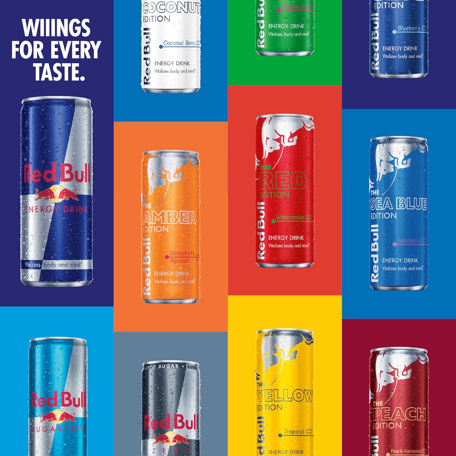 Red Bull Winter Edition Sugar Free Energy Drink, Iced Vanilla Berry, 12 fl.oz. can, Case of 24 cans, 114mg Caffeine, Taurine & B Vitamins-7