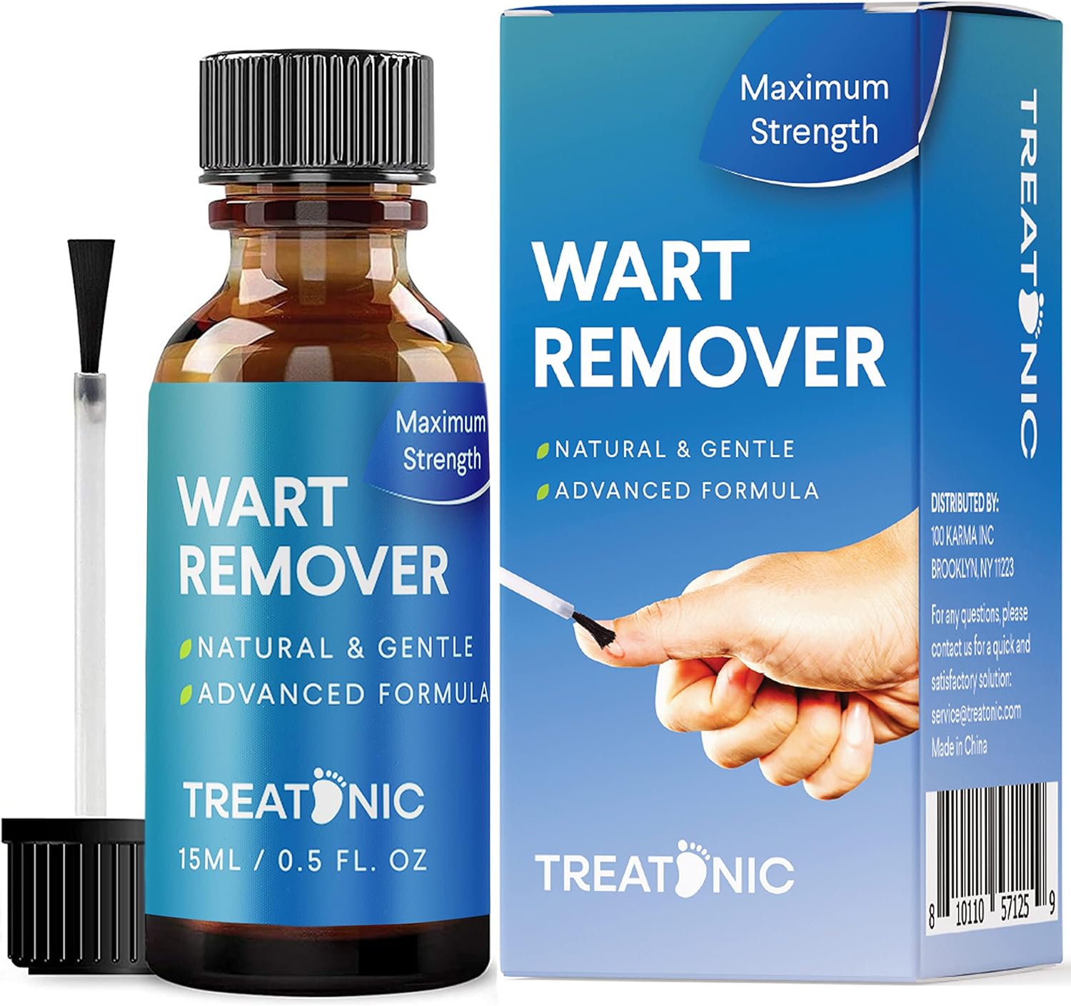 Maximum Strength Wart Remover: Fast-Acting Wart Removal, Painlessly Removers Plantar, Common, Flat Wart Treatment Freeze Off-0