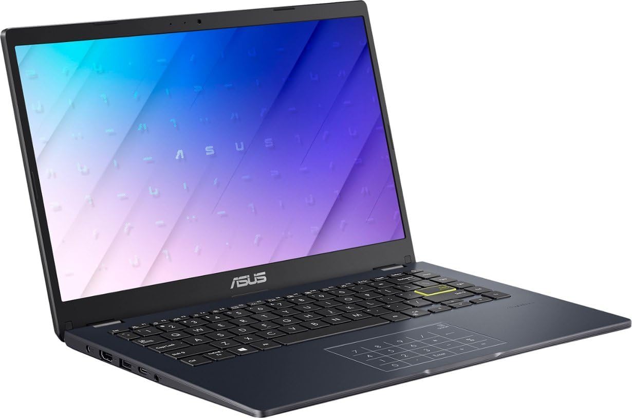 NewASUS Business and Student School Laptop 14 Inch FHD Display_Intel_Celeron N4500 4GB RAM 64GB eMMC_Intel_Iris Xe Graphics Webcam Media Card Reader Wi-Fi HDMI USB-C Win 11 Home in S Mode Star Black-1