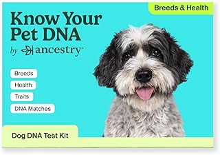 AncestryDNA Know Your Pet DNA: Dog DNA Breed Identification Test, Dog Health Screening, Genetic Traits, DNA Matches, Dog DNA Test