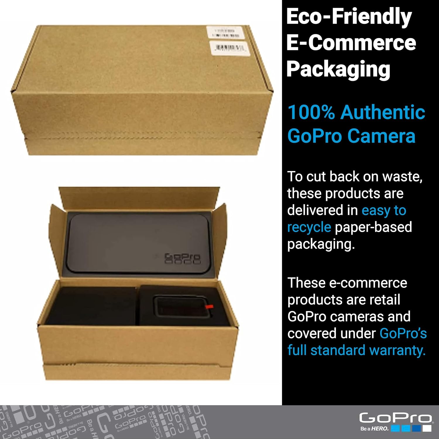 GoPro Hero12 Black E-Commerce Package - Waterproof Action Camera with 5.3K60 Ultra HD Video, 27MP Photos, HDR, 1/1.9" Image Sensor, Live Streaming, Webcam, Stabilization-2