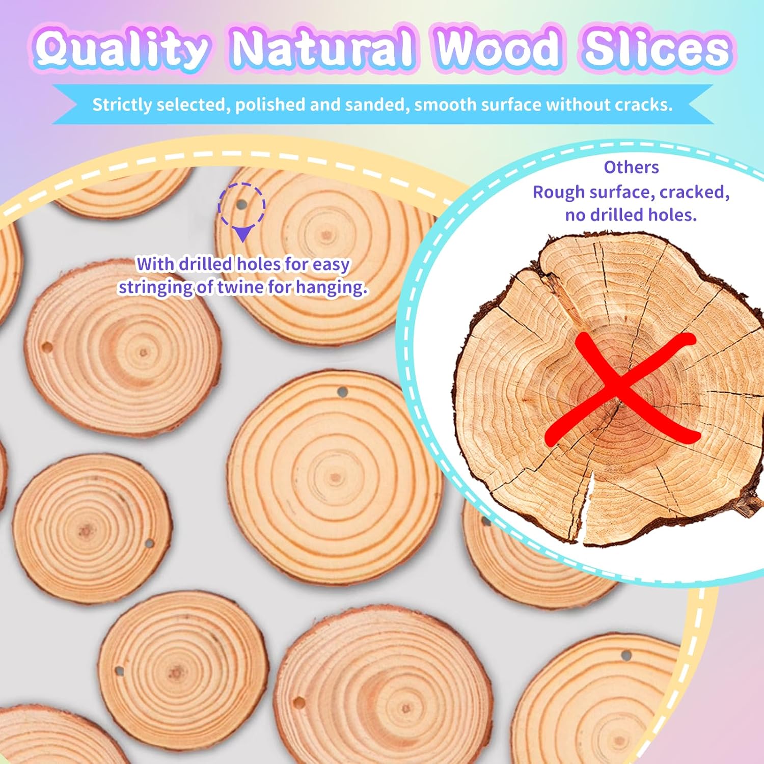 AOSITE Wooden Crafts Kit for Kids-Glow in The Dark-Arts and Crafts for Kids Ages 6-12, Wood Slices Painting Craft Activities Kits, Creative Art Toys for 6 7 8 9 10 11 12 Year Old-7