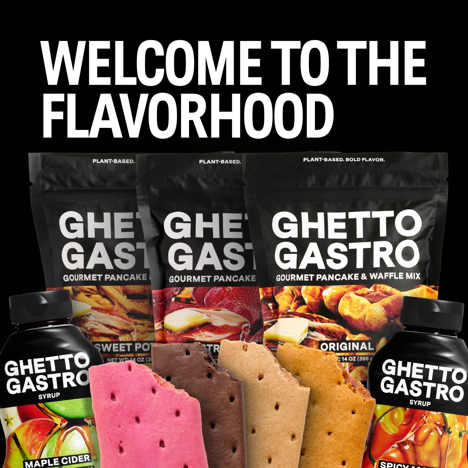 Ghetto Gastro Toaster Pastries Variety 4-Pack (Strawberry, Chocolate Raspberry, Maple Apple Cinnamon, Peanut Butter & Jelly) - Plant Based, Vegan & Non-GMO Ingredients, Kosher Certified - (16 Bars)-3