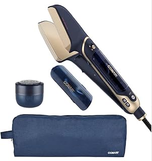 Conair Steam Stylist with Fabric Shaver, Extra Water Tank, and Storage Bag - Amazon Exclusive | Press Iron & Steamer - Great for Home, Office, or Travel | 3-in-1 Steam Iron for Quick Wrinkle Removal