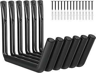 niffgaff Kayak Storage Rack Wall Hooks - Heavy Duty Kayak Wall Mount Hanger for Garage, Kayak Hooks, Wall Rack, and Holder for Kayak Garage Storage, Kayak Accessories for Outdoor Storage, 6 Packs