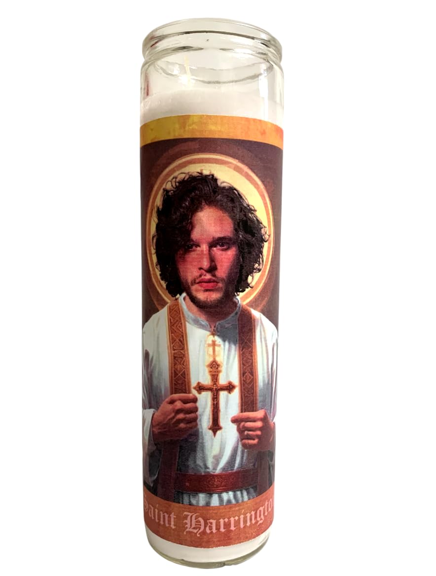 Kit Harrington Celebrity Parody Devotional Prayer Saint Candle-0