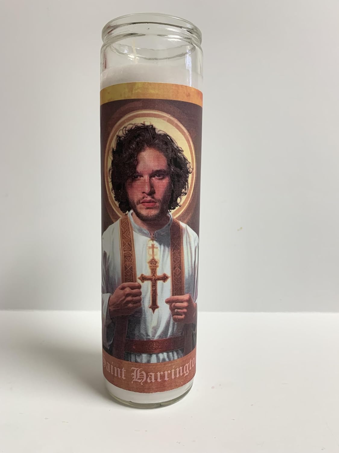 Kit Harrington Celebrity Parody Devotional Prayer Saint Candle-2