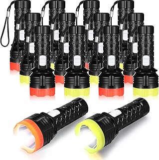 48 Pcs Mini Flashlight Bulk Flashlight with Lanyard Assorted Colors Torch Flashlights LED Keychain Flashlights Small Light Night Reading Emergency Hurricane Camping Hiking Party Favors